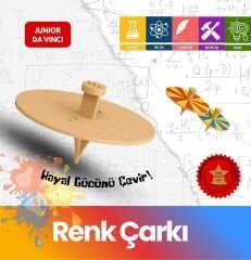 Renk Çarkı – Çocuklar İçin Eğitici Ahşap STEM Oyuncak,Deney Seti ve Bilim Kiti