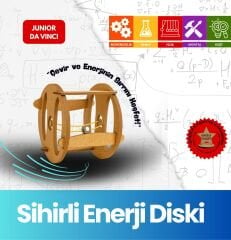 Sihirli Enerji Diski – Çocuklar İçin Eğitici Ahşap STEM Oyuncak | Junior Da Vinci Bilim Seti