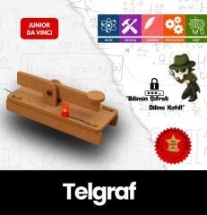 Telgraf – Çocuklar İçin Eğitici Ahşap STEM Oyuncak,Deney Seti ve Bilim Kiti