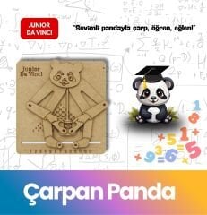 Çarpan Panda – Eğitici Ahşap Çarpım Tablosu Oyuncağı | Matematik Öğrenme Seti Junior Da Vinci