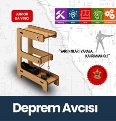 Deprem Avcısı – Çocuklar İçin Eğitici Ahşap STEM Oyuncak